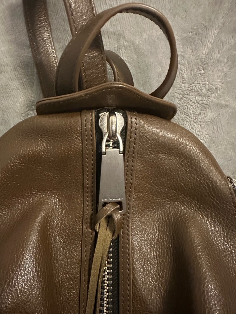 Rebecca Minkoff Medium Julian Leather Backpack Brown - Picture 15 of 15